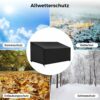 YHomU 4-Seater Garden Bench Cover, Waterproof 210D Oxford Cloth Cover for Garden Furniture, 74.8 x 26 x 35 Dust-Proof Rattan Sofa Protective Cove
