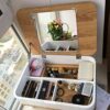 BVDSG Window Dressing Table Bedroom Multi-function Dressing Table Small Mini Assembly Economy Tatami Dressing Table