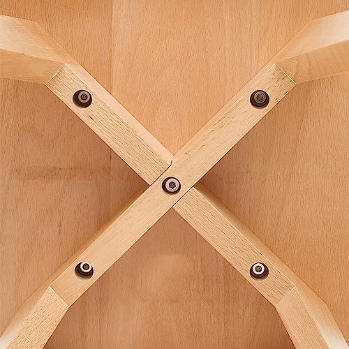 LUKEO Small stool- Multifunction Wood Large Comfortable Seat Surface Dressing Stool Stool Restaurant Home Life