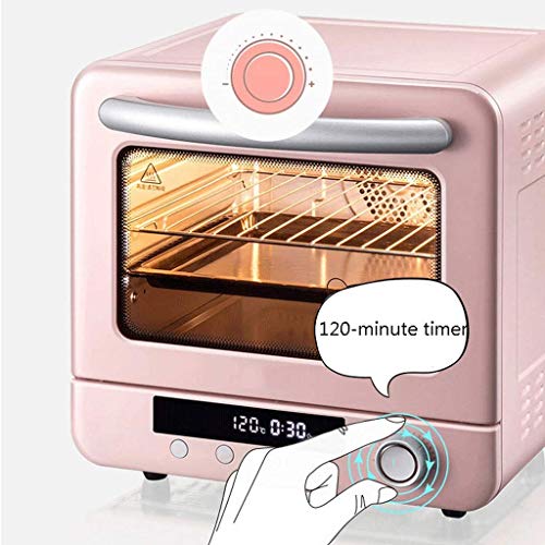 KKYKP 20L Toaster Oven, Multi-function Stainless Steel Finish with Timer - Toast - Bake - Broil Settings, Natural Convection - 1300 Watts of Powe
