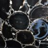 Gifts And Artefacts 30 x 72 Inches Black Agate Stone Rectangle Shape Dining Table Top Resin Art with Semi Precious Gemstone Counter Top Slab for