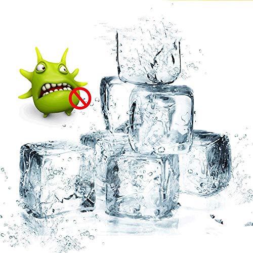 QUIM Portable Ice Maker, Countertop Ice Machine with Self-Clean Function, Ready in, Day Ice Cubes, Ice Scoop and Basket (White)