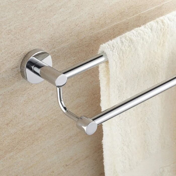 TBIIEXFL Stainless steel bathroom double towel rack free punch toilet toilet towel rack wall-mounted towel rack