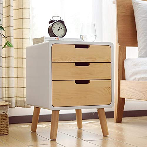 JYDQM Bedside Table Simple Bedside Cabinet ,Mini Small Locker Bedroom Solid Wood Bedside Storage Cabinet