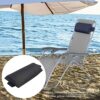 zalati Recliner Pillow Teslin Adjustable Height Pillow Cushion for Outdoor Furniture - Black