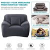 LiveGo High Stretch Sofa Covers, 2/3 Seater Ultra Soft Stylish Couch Covers for Dogs and Kids, Furniture Protector With Elastic Bottom (3 Seater,