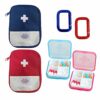 2 Portable Medicine Storage Bags, First Aid Kit for Travel Camping Home Office, Mini Portable Medicine Bag, 2 Cross Medicine Boxes, Pill Storage