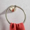 RAKUTE Gold Towel Ring Towel Rack, Bathroom Full Copper Towel Hanging, Bathroom Towel Holder Towel Bar Bathroom Ring