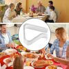 24 Pieces Transparent Clear Tablecloth Clips, Plastic Table Cloth Clips，Windproof Table Cover Holder Clamps，Table Cloth Holder for Christmas Home