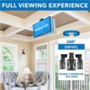 Mount-It! Kitchen Under Cabinet Mount TV Ceiling Mount Folding Bracket, 90 Degree Tilt, Fold Down, Swivel for 13 to 23 inch LCD, TV, LED, Monitor