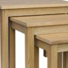 Vida Designs Oakridge Nest of Tables, Wood, Oak