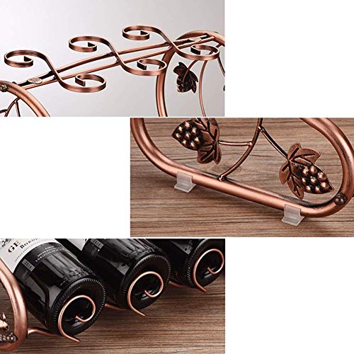 OUSIKA Wine Racks,Wine Bottle Rackļ¼Geometric Metal Wine Holder Free Standing Iron Art Wine Glass Racks for Bar Cabinet Pantry Kitchen Display Rac