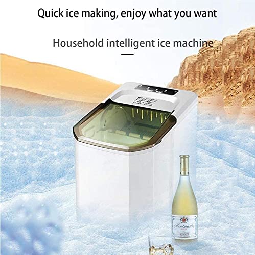 CXSMKP Electric Ice Maker Machine Portable Ice Cube Makers 10Kg/24H Stainless Steel Self Cleaning Ice Crushers For Home Kitchen