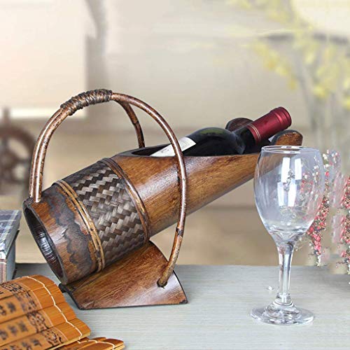 CZDYUF Wine Rack - Rack Decoration Creative Wine Glass Shelf Wood Retro Wine Display Rack