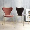dining chair Kitchen Dining Room Furniture Chairs Dining Chairs Set Of 4 with Metal Legs Velvet Seat And Backrests Kitchen Living Room Lounge Cha