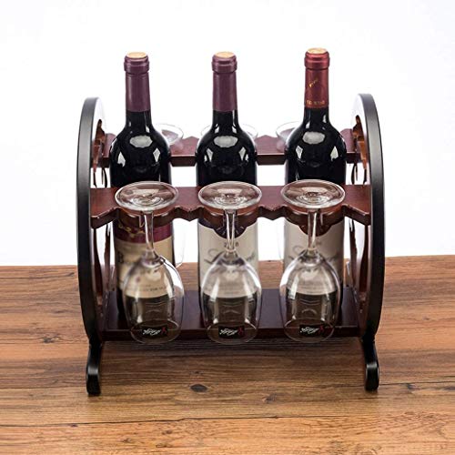 DLOETT Wooden Wine Rack, Wine Rack Grape Solid Wood Wine Rack, Suitable to Be Placed At The Living Rooms, Bedrooms, Restaurants