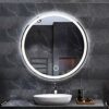 Wall Mounted Illuminated Led Bathroom Mirror with Demister, Dimming Function, and Touch Sensor Switch for Makeup Cosmetic Shaving, Led, 80CM