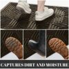 Yimobra Durable Indoor Door Mats, Easy Clean Entrance Floor Rug, Water Absorption Welcome Mat for Outdoor Front Door, Resist Dirt, Patio, Busy Ar