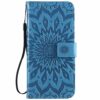Thoankj Samsung Galaxy A54 5G Case, Shockproof PU Leather Flip Notebook Wallet Cover Embossed Sunflower with Magnetic Stand Folio Soft TPU Bumper