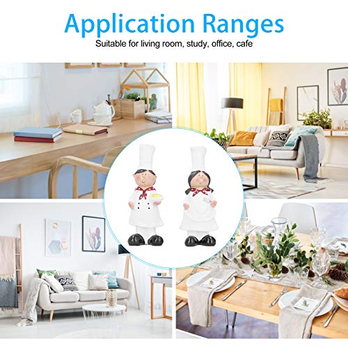 ALREMO HUANGXING - Chef Figurines Kitchen, Beautiful and Practical Sculptures Statues Vivid Chef Figurine Model, for Kitchen Decor Kitchen Bar Ca