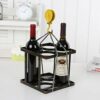 Stylish Simplicity Metal Bar Personality Loading Machine Hemp Rope Wine Rack Home Cooking Noodle Decoration Retro Industrial Wind Bar Restaurant
