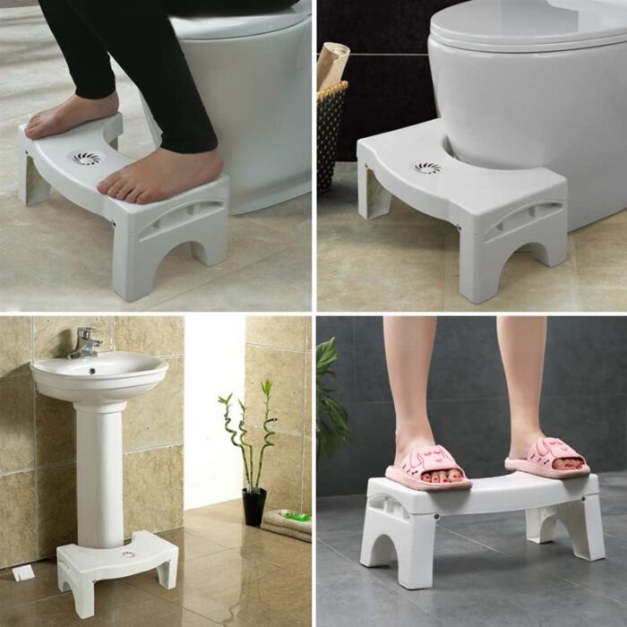 Folding Squatting Toilet Stool - Squatting Toilet Stool, Bathroom Toilet Stool, Potty Step Stool, Kids Comfortable Squat Aid Stool with Aromather