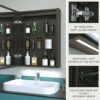 KWW 50 x 70 cm LED Lighted Bathroom Medicine Cabinet with Mirror, Defogger, Dimmer, 3 Color Light Makeup Mirror, Outlets & USBs, Easy to Install,