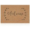 AAZZKANG Welcome Mat Outdoor with Durable Non Slip Rubber Backing Ultra Absorb Mud Easy Clean Entry Door Mat