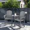 ZCMEB 2 Piece Armrest Dining Chair Cushion Sofa Furniture Black
