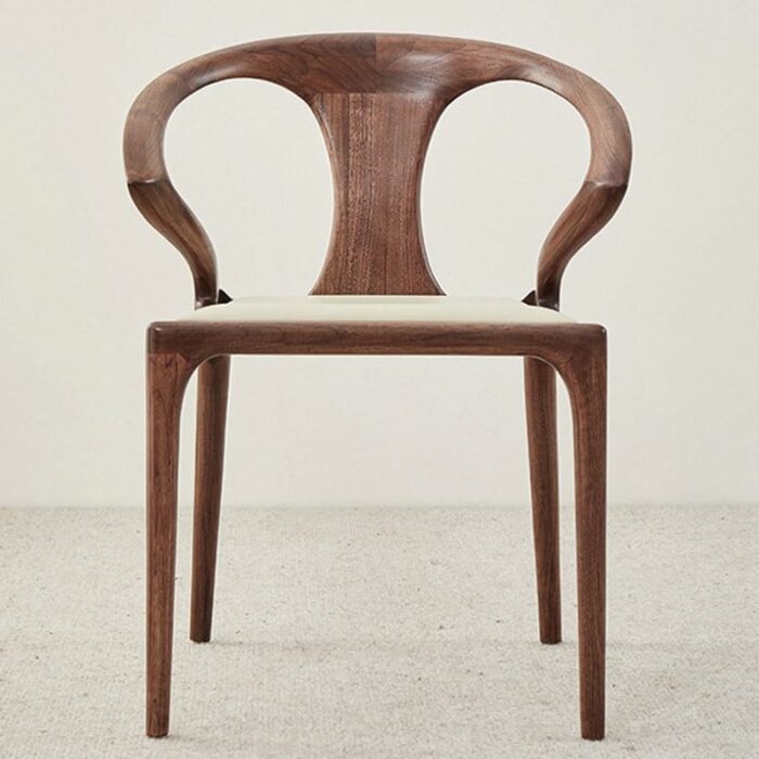 JJZXD Retro Simple Dining Chairs Solid Wood Chair Negotiate Reception Office Home Furniture