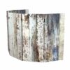 Red Lantern 3 ft. Short Double Sided Winter Woods Canvas Folding Screen 6 Panel Freestanding Partition and Separator for Modern and Contemporary