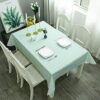 32nd PEVA Easy Clean Wipeable Check Pattern Tablecloth Cover, Suitable for Indoor and Outdoor Use (137cm X 180cm) - Teal Check