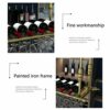 Stylish Simplicity Wine Glass Holder Vintage Wrought Iron Ceiling Stylish Simplicity Down Glass Wine Cup Holder Kitchen or Office Tableware Bottl