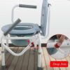 Toilet Stool for Elderly, Toilet, Height Adjustable Seat, Home Chair, 3 in 1 Shower Bench for Adults,
