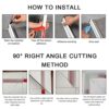 39Inch/1M Shower Threshold Water Barrier, Wet Room Bathroom Kitchen Floor Water Dam, Shower Tray Sealing Strip, Sink Bathtub Countertop Water Ret