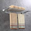 HIGOH Towel Racks, Bathroom Towel Rack Wall Mounted Towel Holder,European Antique Double Bath Towel Rack,Multifunctional Towel Holder,Retro Bathr
