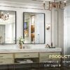 Brightify Bathroom Mirror for Wall, 24 x 36 Inch Black Mirror for Bathroom, Metal Frame Black Bathroom Mirror, Bathroom Vanity Mirror for Bathroo