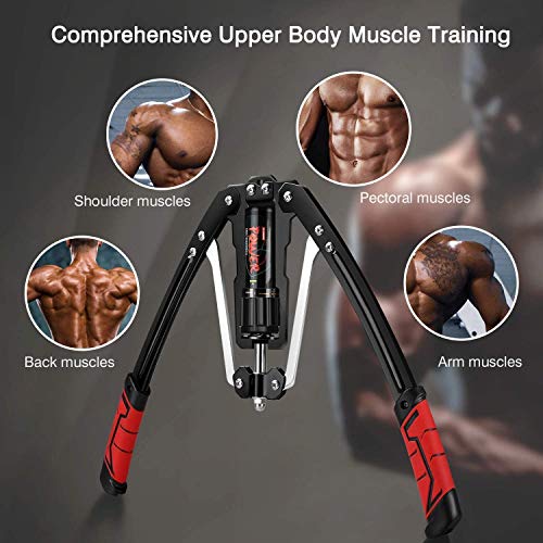 Depmog Double Spring Power Twister Exercise Bar Adjustable Resistance For Upper Body Arm Strength Weight Training At Home Fitness Adjustable Resi