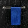 BTSKY 40CM Wall Mount SUS304 Stainless Steel Brushed Hand Towel Holder Hanger Rail Organizer Rack Bar Clothes Hanger Rack Holder Bathroom Accesso