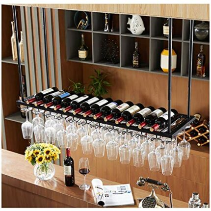 Inverted Retro Wine Glass Stylish Simplicity Wine Rack Simple Home Creative Display Wine Glass Bracket Bar Restaurant Kitchen Adjustable Height F