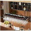 Inverted Retro Wine Glass Stylish Simplicity Wine Rack Simple Home Creative Display Wine Glass Bracket Bar Restaurant Kitchen Adjustable Height F