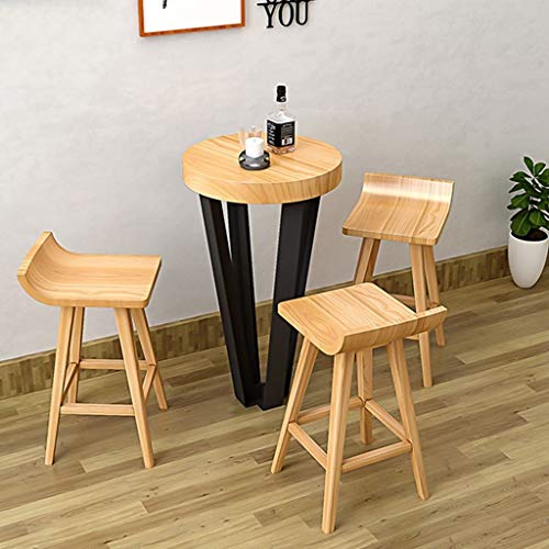 SDFGH Nordic Light Luxury bar Chair Simple net red bar Stool Front Desk Cafe Restaurant Leisure Back high Stool