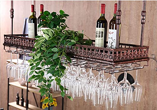 OUSIKA Wine Racks,Hanging Wine Glass Rack Wall Mounted Wine Shelf Metal Hanging Wine Glass Rack Wine Shelf Cabinet Organizer