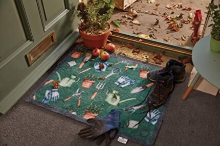 Hug Rug Design Highly Absorbent Indoor Door Mat, Machine Washable, Garden Tools 65x85cm