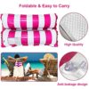 2 Pcs Inflatable Hammock Pool Float, Multi-Use Pool Chair (Hammock, Drifter, Lounger Chair, Saddle) Swimming Pool Float Raft Portable Water Hammo