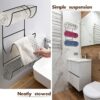 2Pcs Metal Towel Rack Wall Mounted with 3 Compartments, MOCOLOM Anti-Rust Towel/Wine Shelf Holder Organizer Storage with Screw Set for Washcloths
