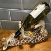G&H Decor - Adorable 36cm Giraffe Wine Bottle Holder Figure - Home Decor Rack Figurine with Amazing Detail - Decorative Kitchen Countertop or Tab