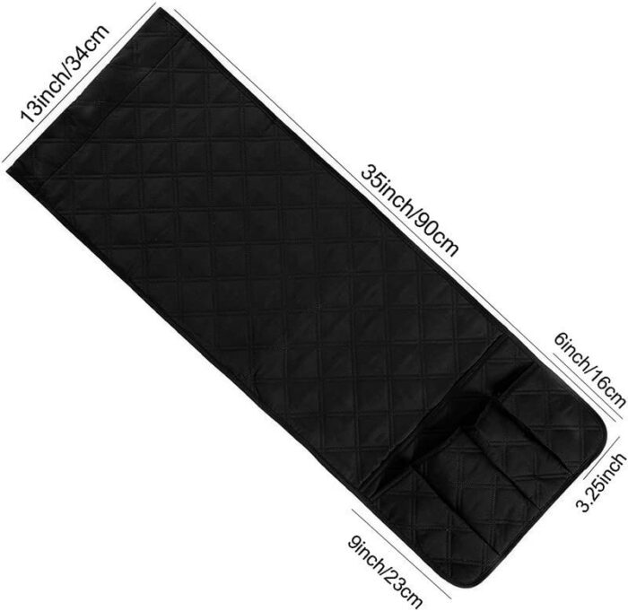 Sofa Chair Couch Armrest Organizer, 5 Pockets Non-Slip Armchair Storage Bag, Fits For Tablet, Phone, Pad, Book, Magazines, TV Remote Control