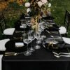 10 Pack Black Disposable Plastic Tablecloths,Plastic Rectangle Tablecloth Tablecloths 54 Inch x 108 Inch Party Table Cover for Picnic BBQ,Wedding