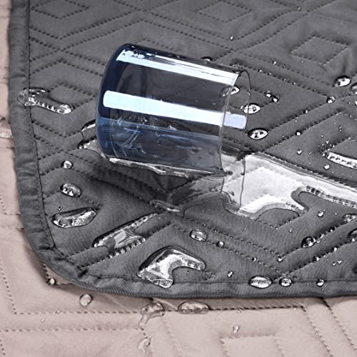 Moonlight Bedding Sofa Cover 3 Seater Reversible Quilted Sofa Covers Adjustable Waterproof Elastic Straps Sofa Covers, Pets & Kids & Sofa Protect